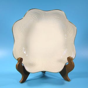 Vintage Lenox Saybrook Scalloped Edge Serving Bowl #3480 Free Shipping