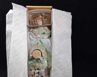 NIB W.S. George Porcelain Daisy Doll from Ashton-Drake Galleries #4141