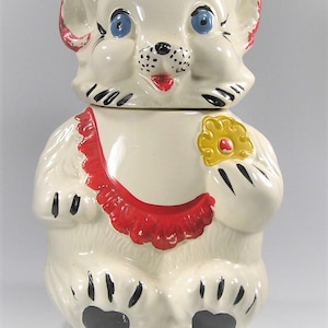 Vintage Royal Ware Ceramic Teddy Bear Cookie Jar #3173 Free Shipping