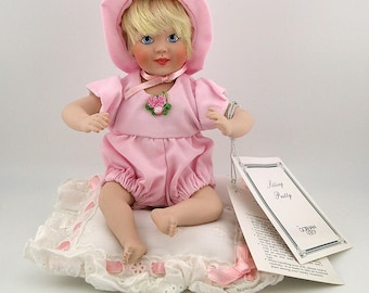 Vintage NIB Gorham Sitting Pretty Porcelain Collectible Doll #4334
