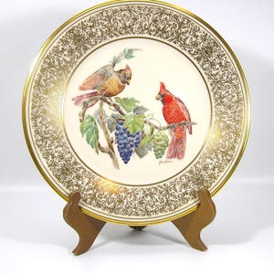 Vintage Lenox Boehm Cardinal Plate Annual Limited Edition #3782 Free Shipping