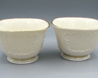 Vintage Lenox Candy Nut Dish Canterbury Pattern Set of Two #3549 Free Shipping