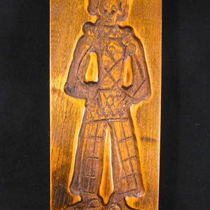 Vintage Carved Wooden Springerle Cookie Mold #3851 Free Shipping