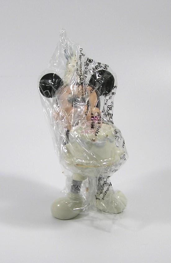 Vtg. Lenox Mickey Mouse Happy Birthday to You February Amethyst