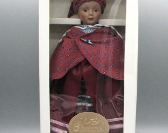 Vintage Gorham Around The World Dolls 1986 Africa #3682 Free Shipping
