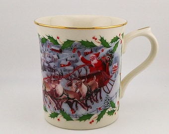 Lenox Santa’s Holiday Journey On Comet! On Vixen! Collectible Mug #4313