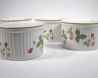 Vintage Wild Strawberry Wedgwood Ramekins #4241