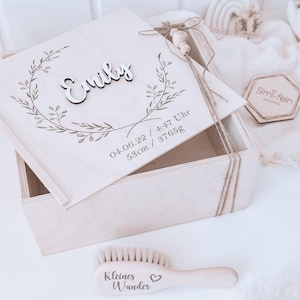 Caja de recuerdos para bebés, caja de recuerdos para bebés, caja de madera para recuerdos, caja de madera personalizada, regalo para bebés, regalo de nacimiento