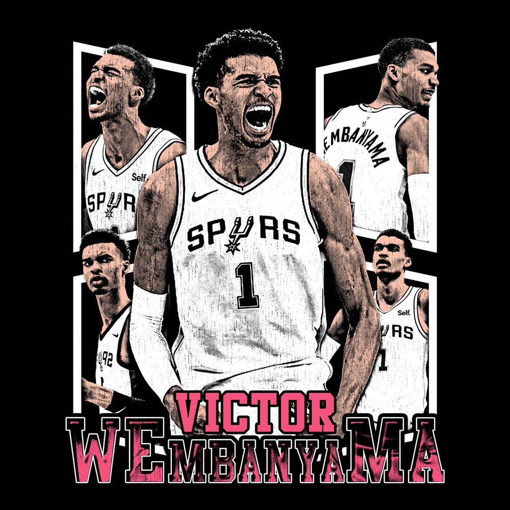 Peckshirt Custom Victor Wembanyama Png Svg Tshirt Poster Design For Digital Print - Victor Wembanyama Dtf Dtg Basketball Nba Tshirt Design