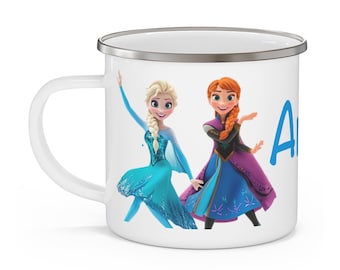 Personalised Unbreakable Children's Frozen Enamel Mug -(BPA/LEAD FREE)