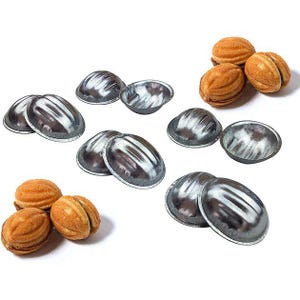 Three different types of Molds for baking Sweet Russian Oreshki cookies Sets 10-50 pcs tasty nuts Pastry Nutlets