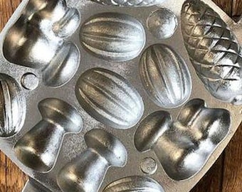 Selbstgemachte сookies maker form Verschiedene Nüsse, Zapfen, Pilze Gebäck Bäcker Eisen Waffel Mould Oreshki Oreshniсa