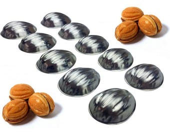 Formen für süße russische Oreshki Gebäck Keks Nutlets Sets 50 Stück leckere Nüsse