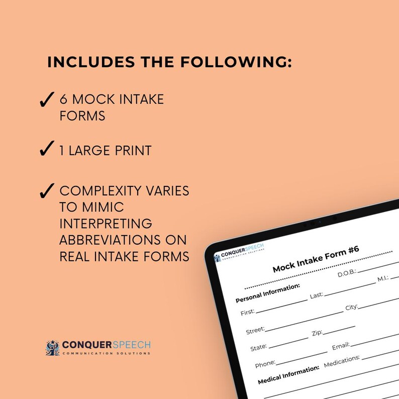 Cfy Slp Interval Form.pdf Functional Intake Form Mock Practice Simulate Independence Recall ...