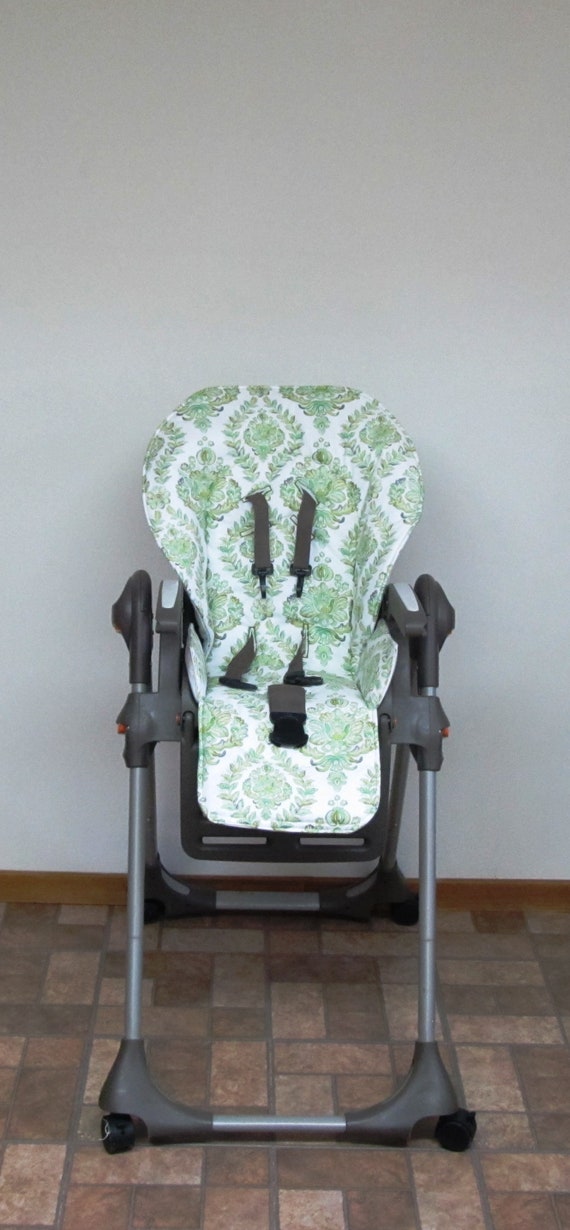 Chicco High Chair Replacement Pad Green Damask Home And