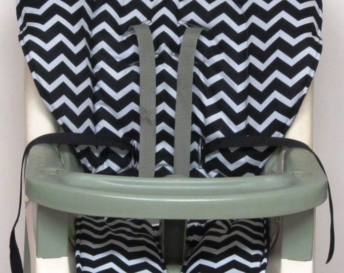 GRACO High Chair Cover Pad Replacement Black and Pale Gray Etsy