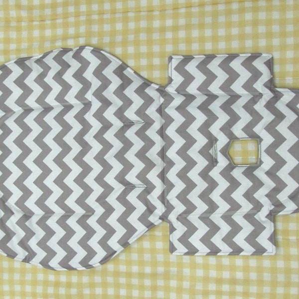 Evenflo ricambio seggiolone pad, grigio e bianco chevron, zigzag