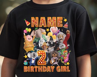 Personalized Sing Birthday Shirt, Custom Sing 2 Family Matching Shirt, Sing Movie Birthday Boy Girl Tee, Family Birthday Party Shirt  G6I310