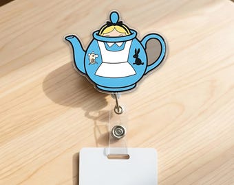 Alice wonderland badge Reel, Badge Reel, alice Badge Reel, Badge, custom Badge reels, Badge reels, alice in wonderland badge Reel  G6IV10-1