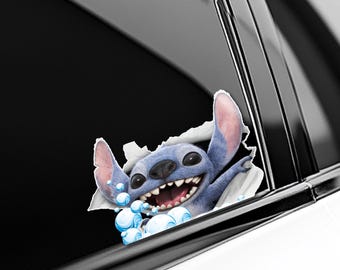 Disney Lilo Stitch Peeker Peeking Sticker, Car Waterproof for Water bottles, laptops, Funny 2025 Stitch Disney Stickers C1IS29