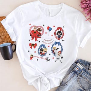 Coquette The Incredibles Family Shirt, Superhero Squad Tee, Vintage Disney Comic Shirt, Disneyland Trip 2025, Disney World Family Tee C1II11