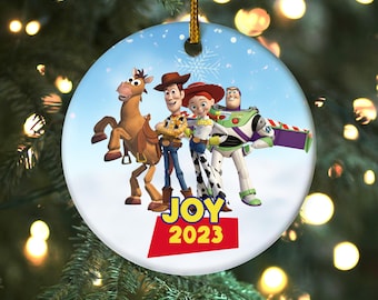 Personalized Toy Story Ornaments, Toy Story Christmas Ornament, Matching Toy Story Decor, Disney Gifts, Ceramic Ornament CYKI69