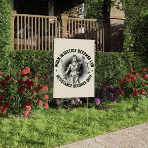 Resist Yard Sign - Resist Hate Lawn Sign, Anti-Pre Sign, Pro Women's Rights, Resist Racism, Resist Fascism Yard Sign C1HH07