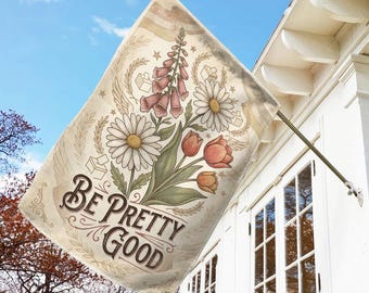 Bandera de jardín "Sé Bonita, Sé Buena", en memoria de Alex Pretti, bandera de justicia social, derechos humanos, activismo, Renee Good, abolición de ICE NHOP12