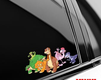 The Land Before Time Peekaboo Peeker Peeking Car Window Decals - Bumper Waterproof Stickers C2EA15