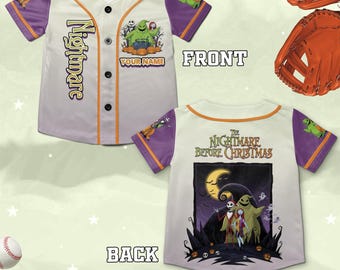 Pumpkin King Baseball Jersey Shirt Nightmare Before Basketball Jersey Shirt Gift D2JY04
