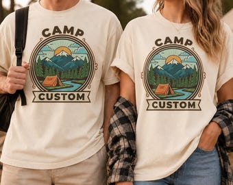 Custom Camp Shirt, Family Camping Shirt,Camp Crew Tee,Friends Group Gift,Outdoor Adventure Top,Camping Family Trip, Nature Lover Gift G5SQ04