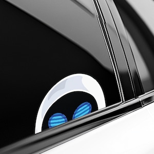 Eve Wall E Peeker Peeking Car Decals Wall Decor Bumper Cartoon Stickers Waterproof Weatherproof Laptop Tumblers Disney Characters C1GZ17-02