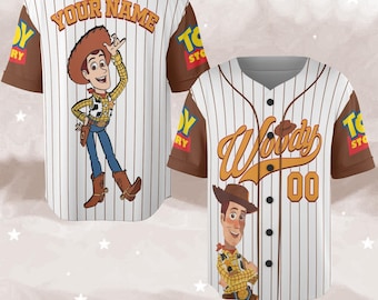 Custom Toy Story Woody Birthday Baseball, Disney Vintage Toy Story Baseball Jersey Disneyworld Trip, Birthday Gift for Disney Fans NGRK04
