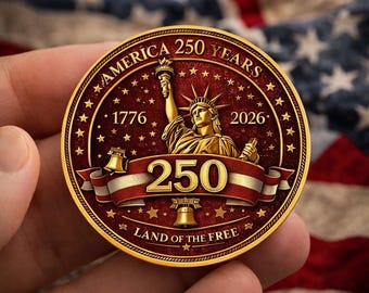 Patriotic Military Coin, Veteran Tribute Keepsake, USA Flag Memorial Design, Honor Service Gift, Collectible Challenge Coin G4JW07