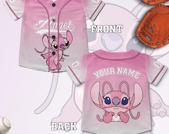 Personalized Angel Stitch Baseball Jersey , Baseball Jersey For Kids Adult, Custom Angel Stitch , Angel Stitch Jersey Birthday Gift NGQG10