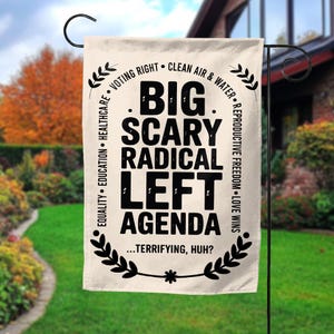 Radical Left Agenda Flag, Anti-trump Protest Flag, Progressive Political Flag, Liberal Protest Flag Equality Statement Flag C1GO14