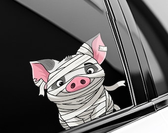 Hei Hei Pua Pua Peeker Peekaboo Sticker, Funny Disney Moana Peeking Car Window Decal, Disney Moana Vinyl Sticker,Pack Stickers D2JB02-02