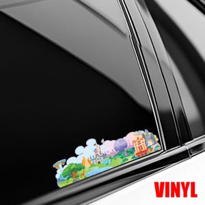 WDW Landmarks Laptop Sticker, Disney hidden Mickey Animal Kingdom Decal - Cell phone - Planner - Water bottle - Car JCPF11