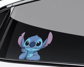 Disney Lilo Stitch Peeker Peeking Sticker, Car Waterproof for Water bottles, laptops, Funny 2025 Stitch Disney Stickers C1IW55-3