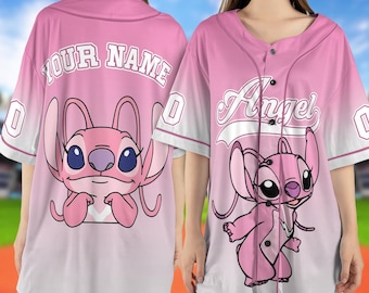 Personalized Angel Stitch Baseball Jersey , Baseball Jersey For Kids Adult, Custom Angel Stitch , Angel Stitch Jersey Birthday Gift NGQG10