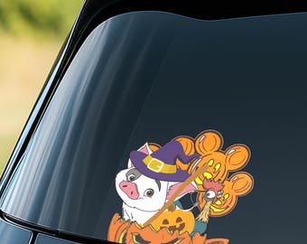 Hei Hei Pua Pua Peeker Sticker, Funny Moana Peeking Car Window Decal, Disney Moana Vinyl Sticker,Pack Stickers D2JA10
