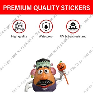 Disney Toy Story Mr And Mrs Potato Peekapoo Sticker, Waterproof for Water bottles, laptops, and more, Disney Stickers D2JB04-01 image 8
