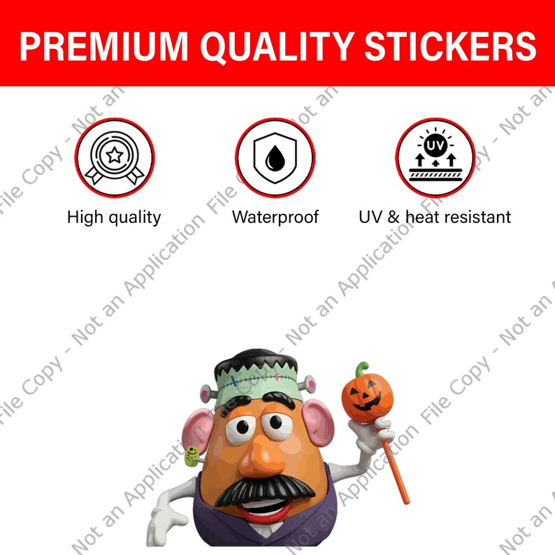Disney Toy Story Mr And Mrs Potato Peekapoo Sticker, Waterproof for Water bottles, laptops, and more, Disney Stickers D2JB04-01 image 8