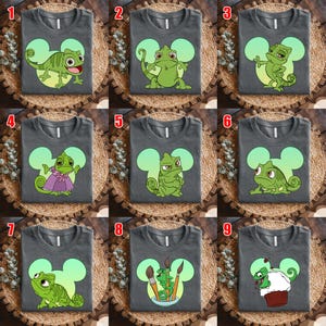 Disney Tangled Emotions Of Pascal T-shirt, Disney Princess Rapunzel Tee, Magic Kingdom Disneyland Family Holiday 2025 Trip C1I103