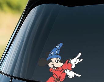 Mickey Mouse Balloons Sticker | “Main Street USA” Disney Waterproof Clear Vinyl Decals for Car, Laptop, Water Bottle, Planner BZHW18