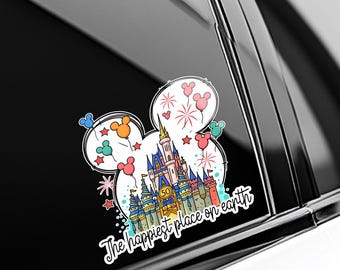 Personalized Watercolor Disney Castle Disney Sticker, Disney Castle Family Vacation 2025, First Disney Trip 2025, Magic Kingdom JCQW01