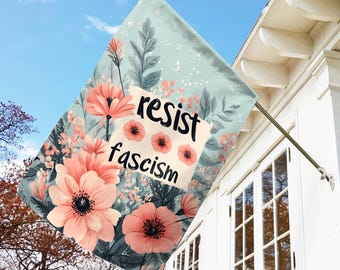 Subtle Anti Trump Garden Flag, Liberal Values Outdoor Sign,Democrat Flag, Social Justice Yard Sign,Anti Trump Gift,Anti Republican C1GO09