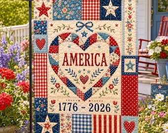 4th of July flag, patriotic flag, red white and blue flag, 4th of July garden flag, 4th of July decoration, summer garden flag G-260526B1
