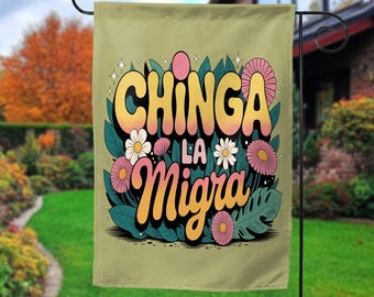 Chinga La Migra Flag, Abolish Ice Protest Sign, No Human Is Illegal, Latino Protest Sign, Justice Sign, Immigrant Human Rights Sign C1HN06