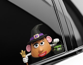Disney Toy Story Mr And Mrs Potato Peekapoo Sticker, Waterproof for Water bottles, laptops, and more, Disney Stickers D2JB04-02